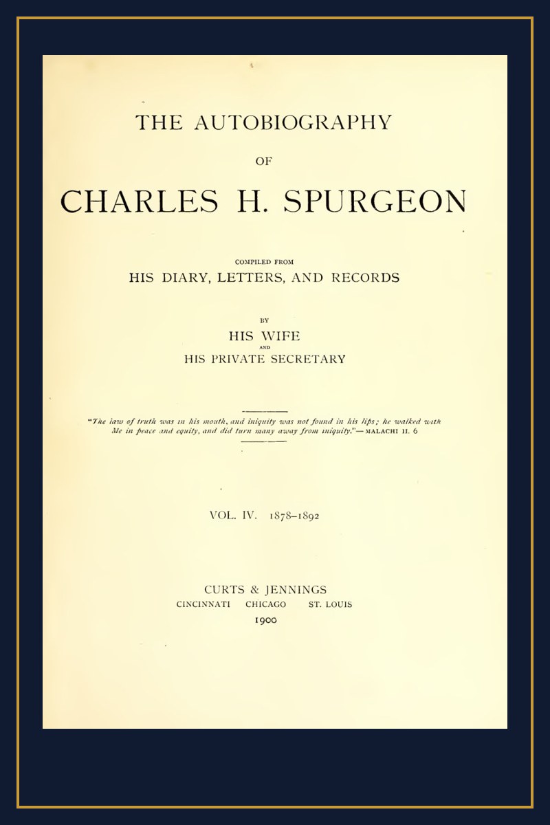 Cover of The Autobiography of Charles H. Spurgeon
