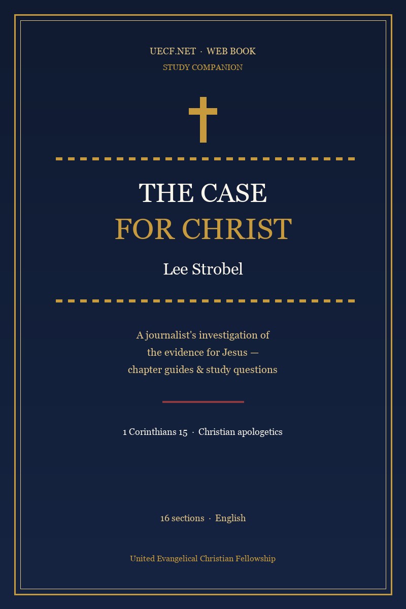 Cover art for the UECF.NET The Case for Christ study companion