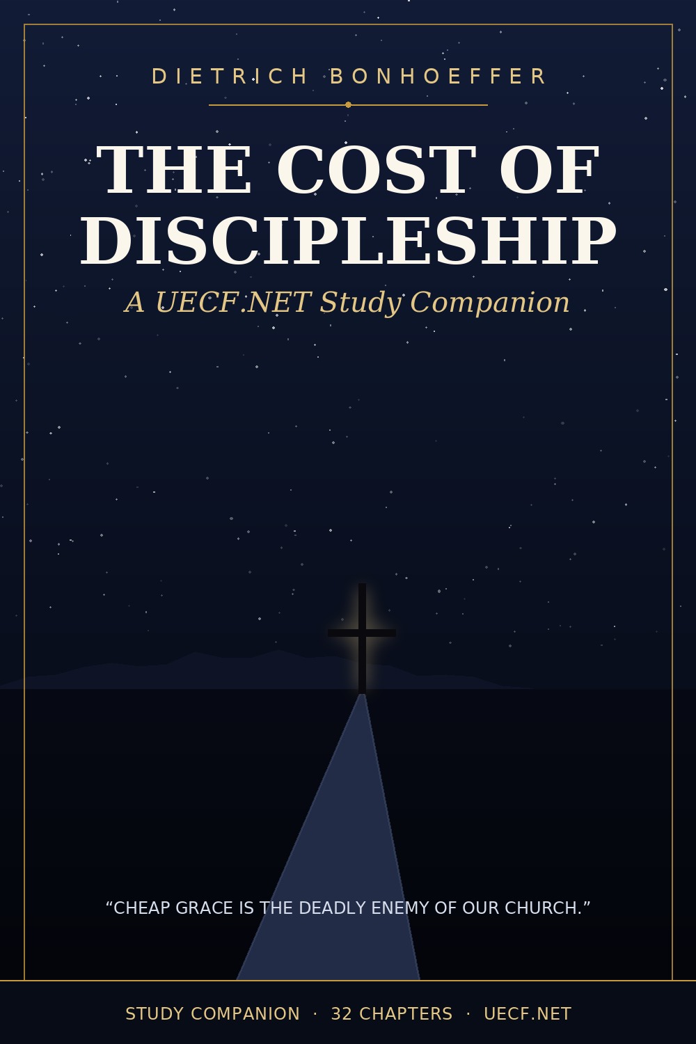 Cover art for the UECF.NET The Cost of Discipleship study companion