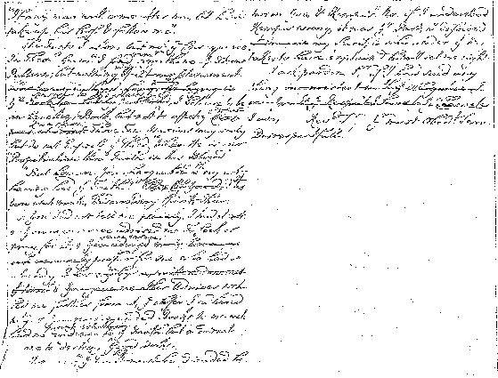 Facsimile of the second page of the same letter from John Wesley to William Law, May 1738