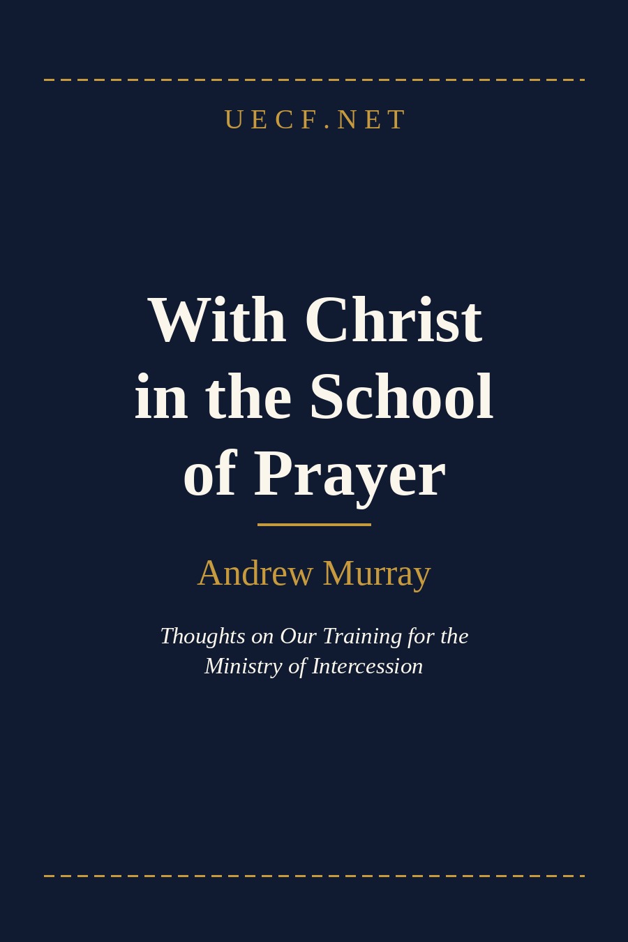 Cover of With Christ in the School of Prayer by Andrew Murray